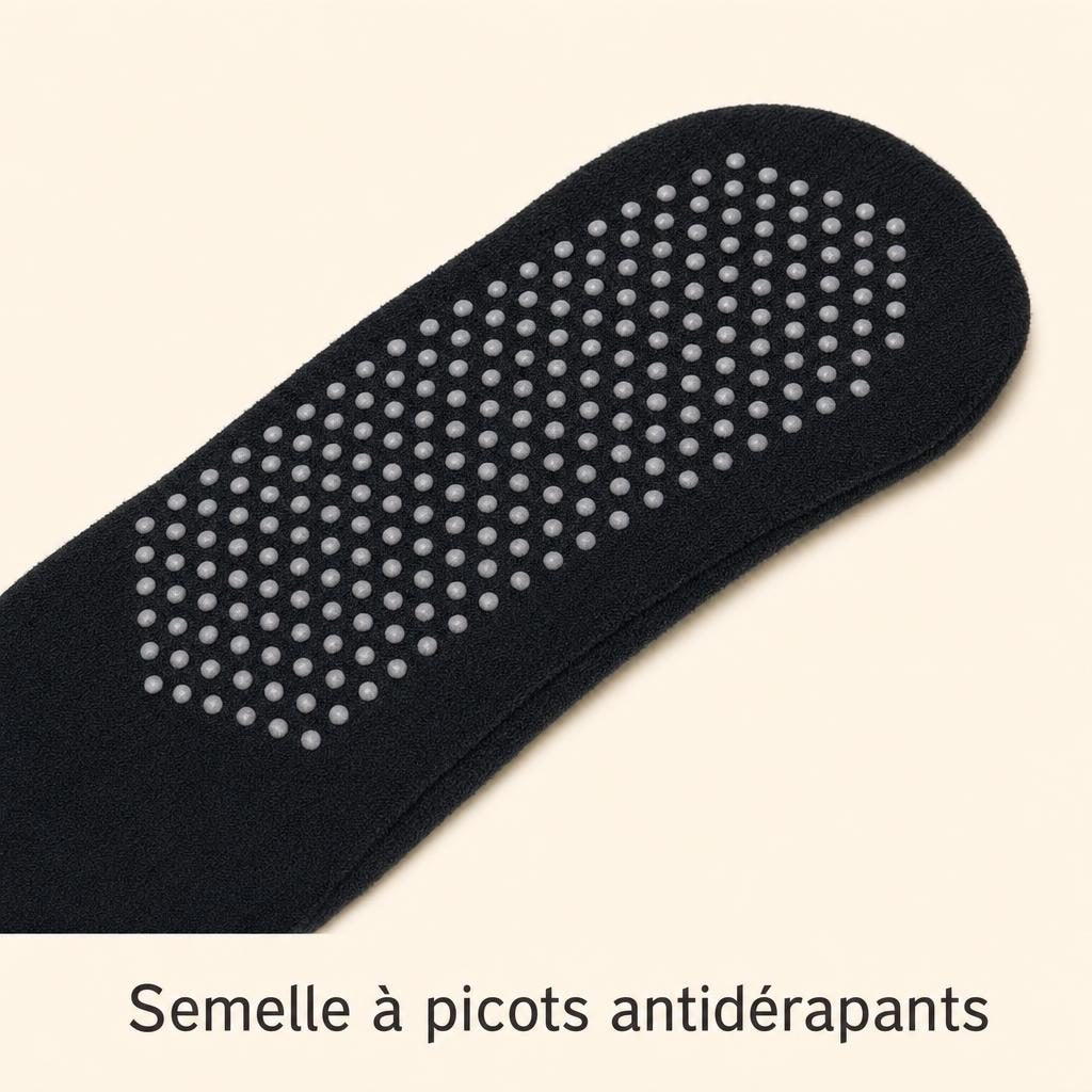 Semelle à picots de silicone antidérapants des chaussettes de Pilates