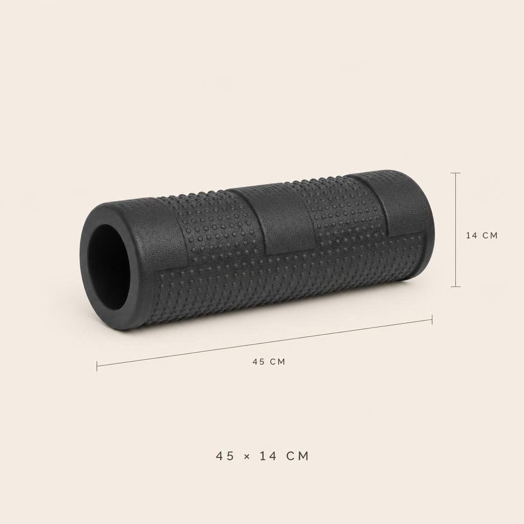 Dimensions du rouleau de massage : 45 × 14 cm