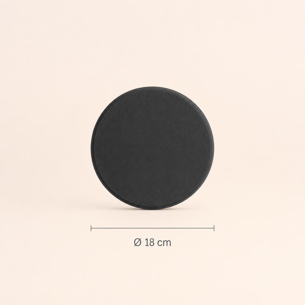 Diamètre du disque de glisse : 18 cm