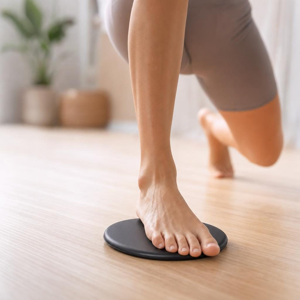 Fente glissée avec un disque sous le pied