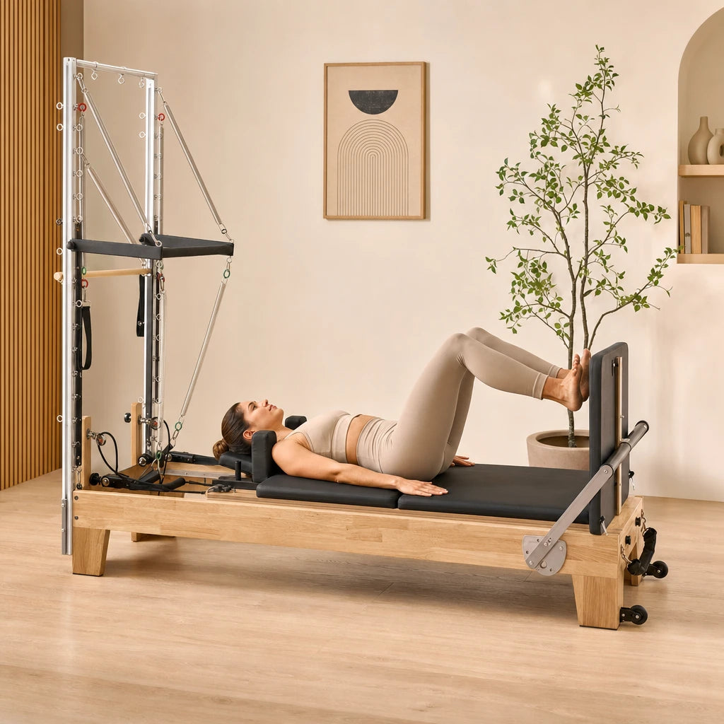 Reformer Tour Alta — 2-en-1 avec Tour en Bois de Chêne